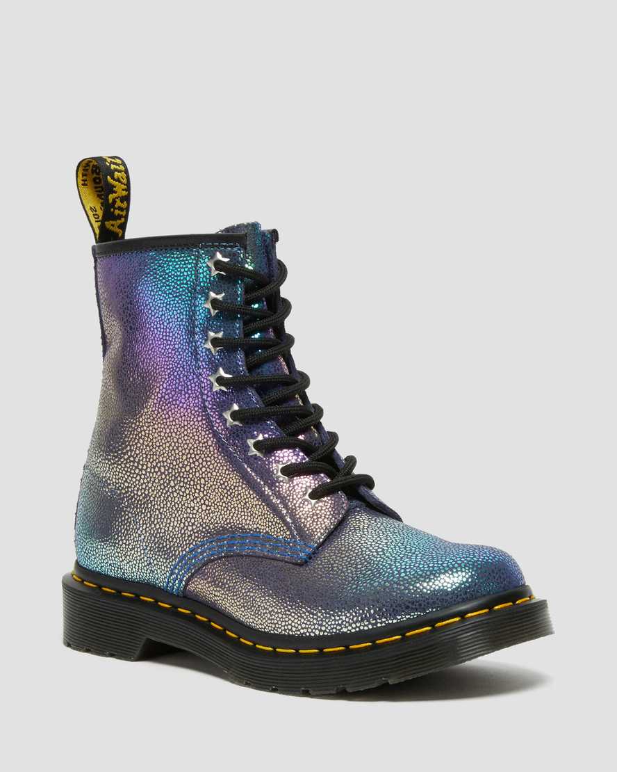 Dr. Martens 1460 Rainbow Ray Suede Damske Šnurovacie Čižmy - Nachový [ORVEJ5083]